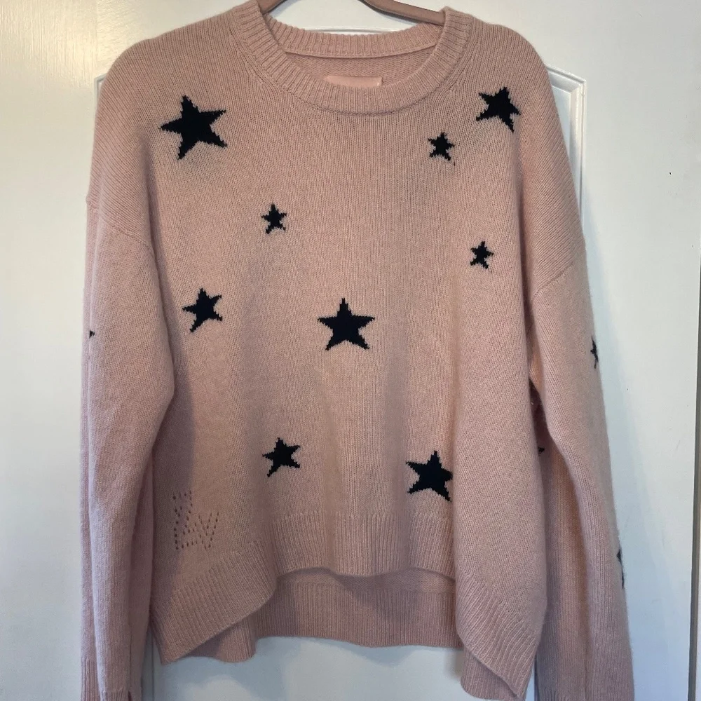 ZADIG & VOLTAIRE MARKUS STARS CASHMERE SWEATER SIZE S! - Picture 6 of 8